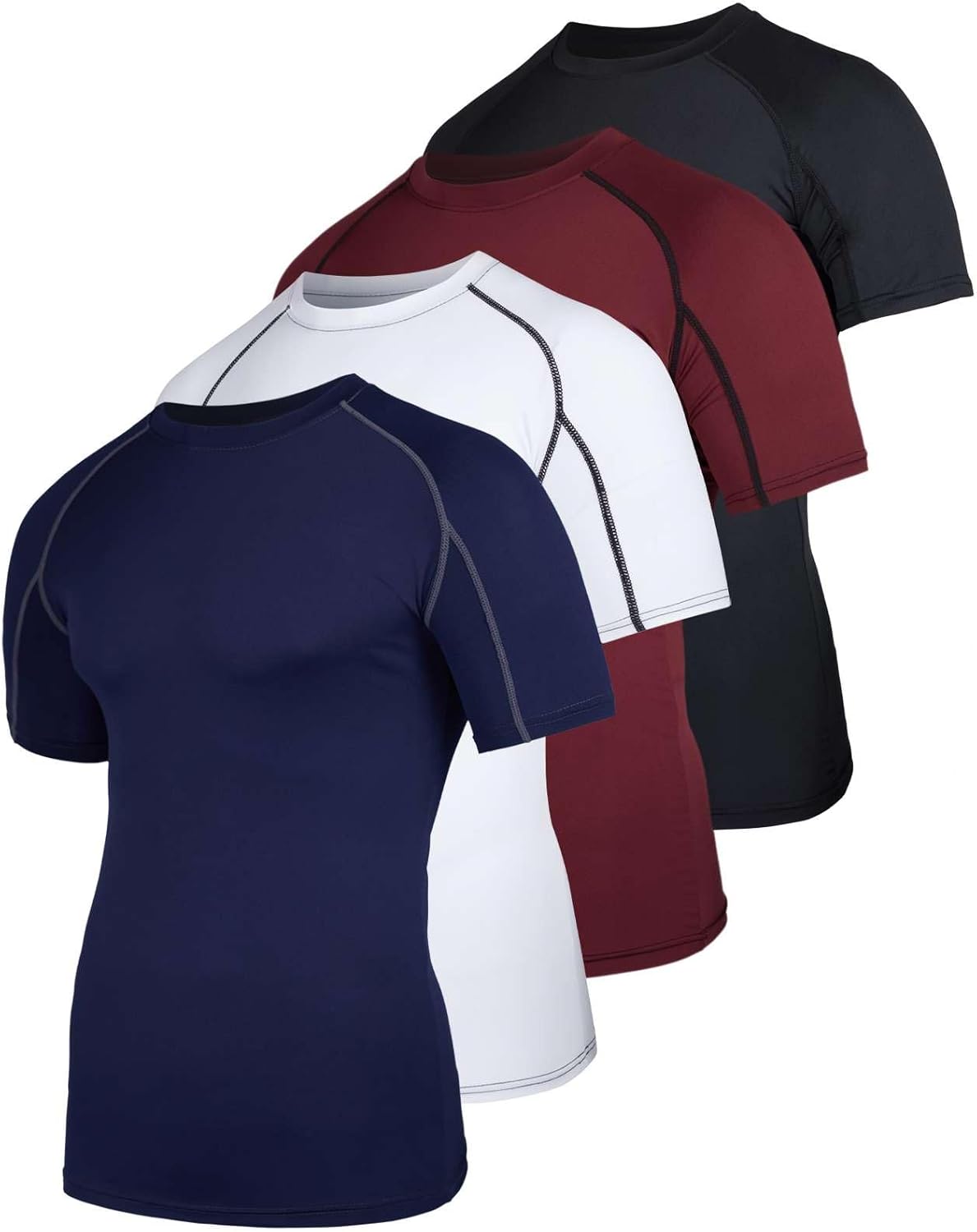 Men's Short Sleeve Compression T-Shirt Base Layer for Athletes