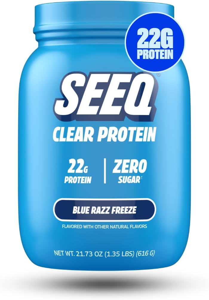 SEEQ Clear Protein Powder - Blue Razz Freeze for Recovery