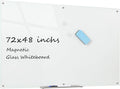 Kaimashi Glass Whiteboard Magnetic Dry Erase Board 6ft x 4ft