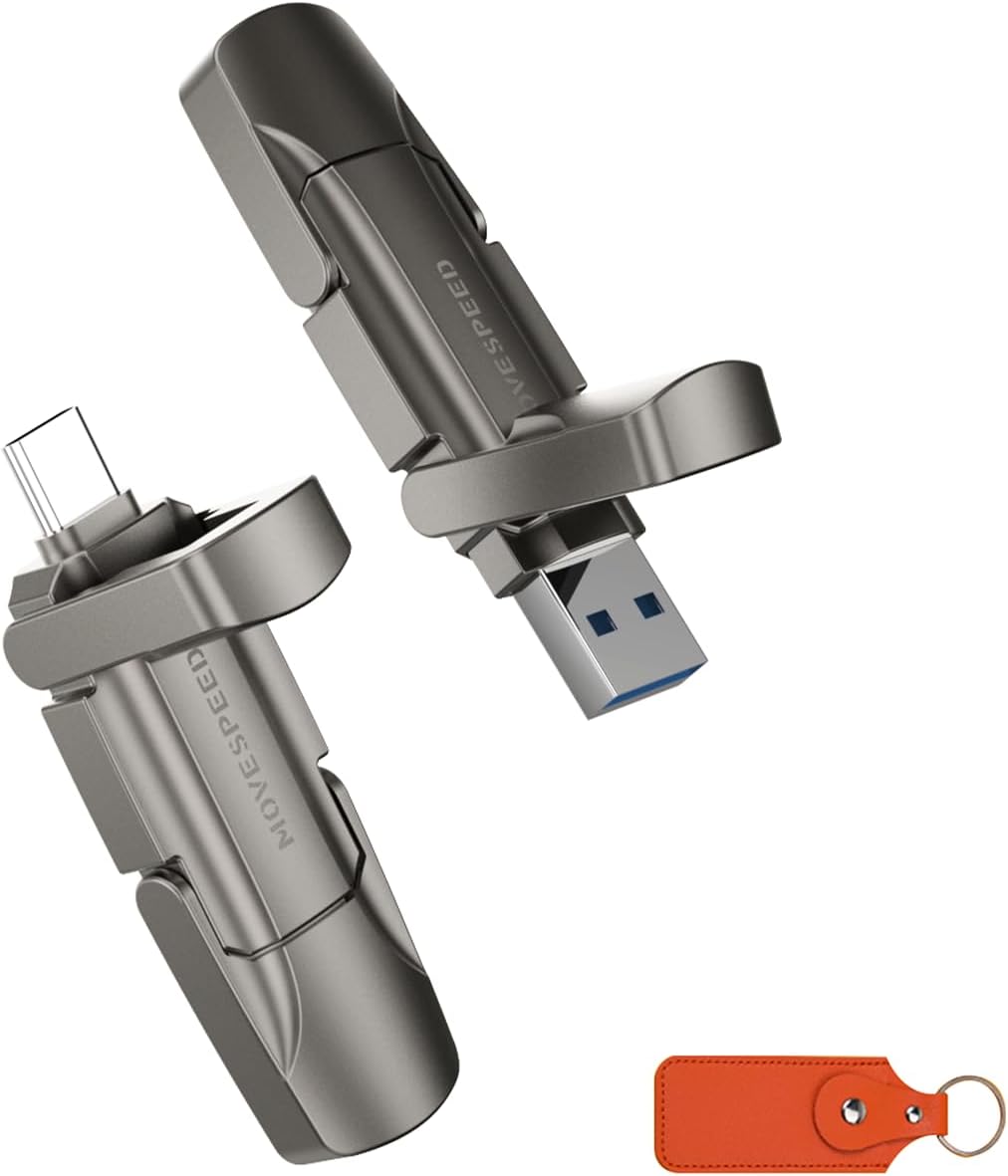 MOVE SPEED 128GB USB 3.2 Gen2 Dual Interface Thumb Drive