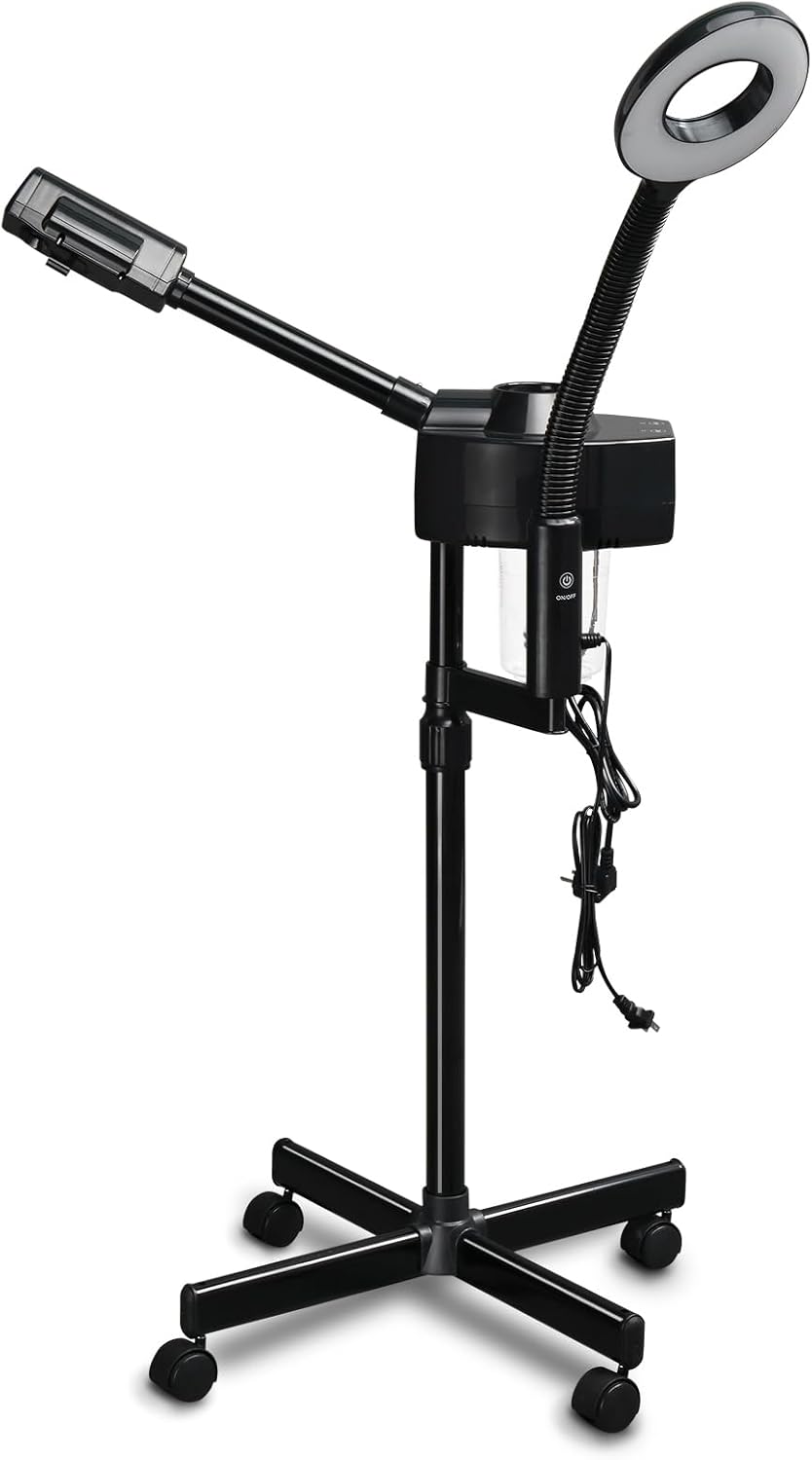 Professional Facial Steamer with 5X Magnification Lamp for Spa