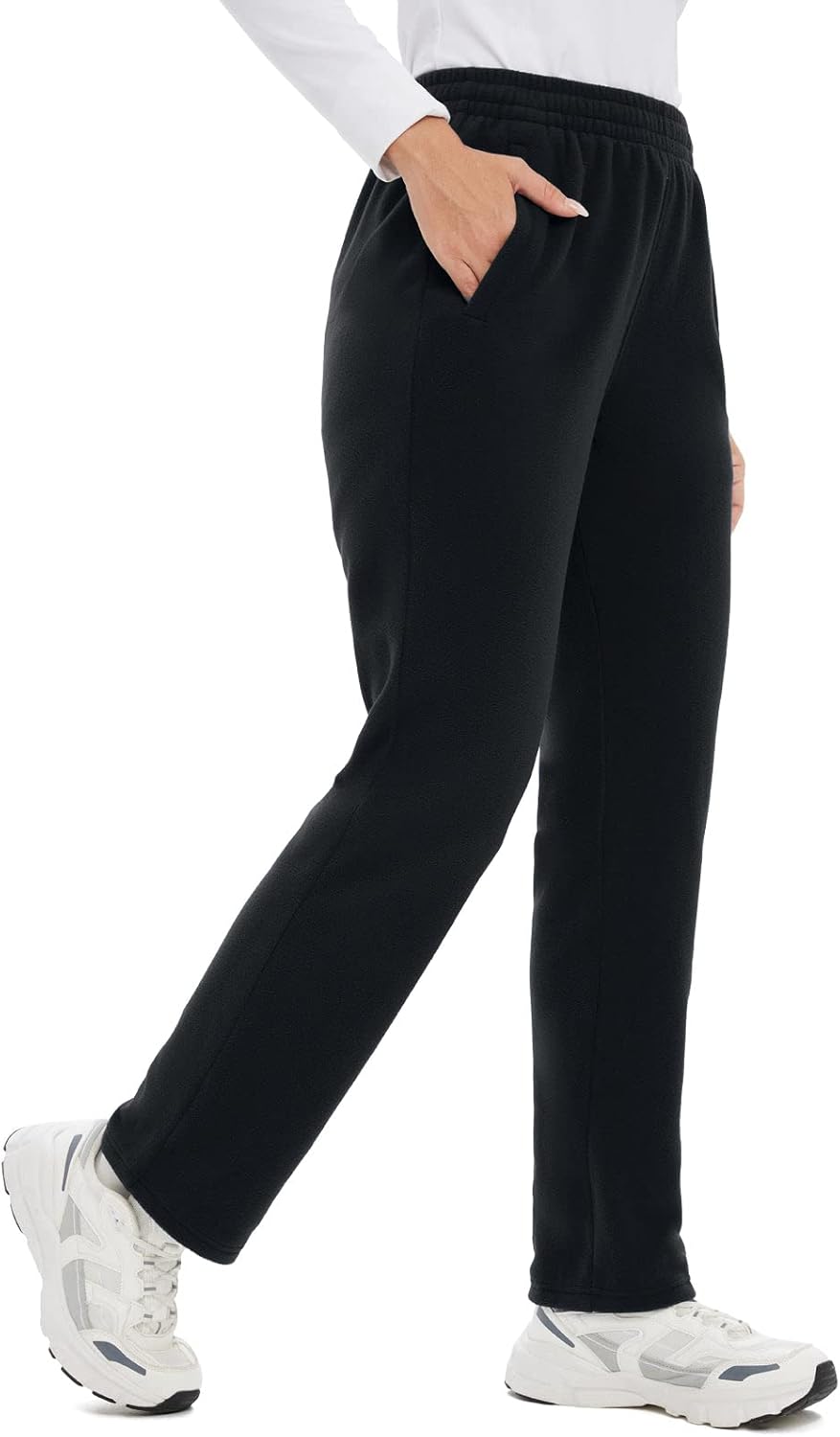 BALEAF Women's Polar Fleece Pants for Cold Winter Comfort