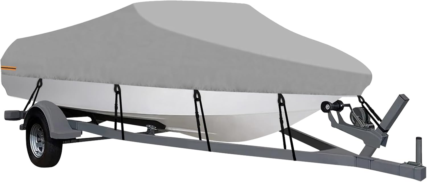 Outdoor Waterproof Boat Covers for 14-16 Ft Boats - Heavy Duty