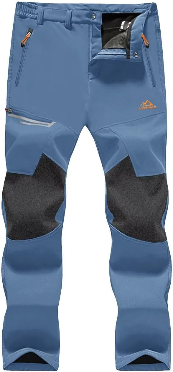 MAGCOMSEN Men's Winter Pants: Fleece Lined Ski Snow Pants