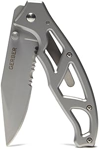 Gerber Paraframe I Knife with Serrated Edge for Everyday Use