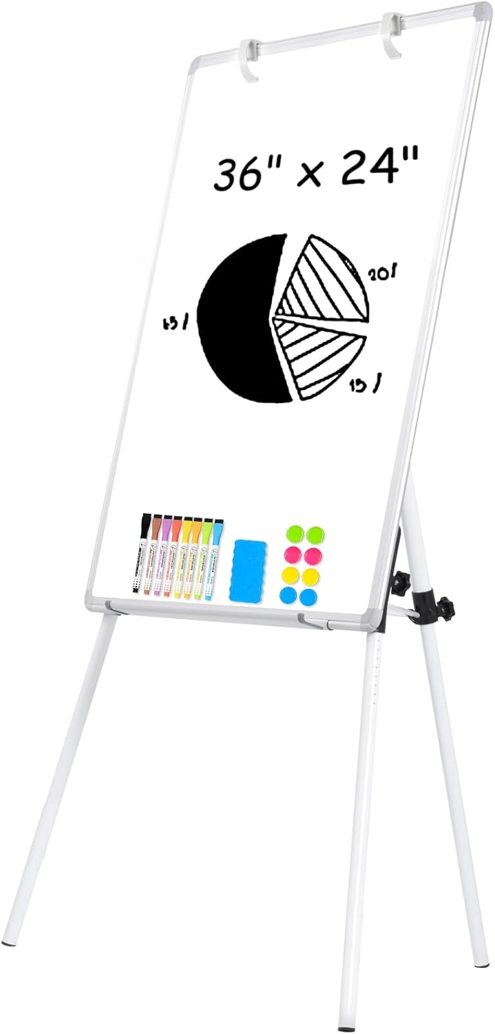 Magnetic Whiteboard Easel for Teaching and Office Use