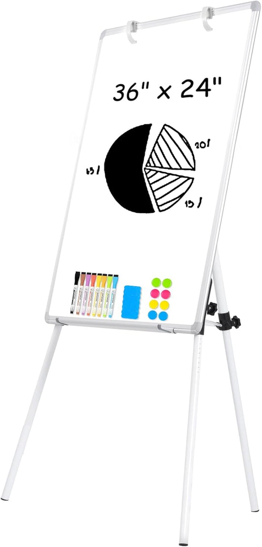 Magnetic Whiteboard Easel for Teaching and Office Use