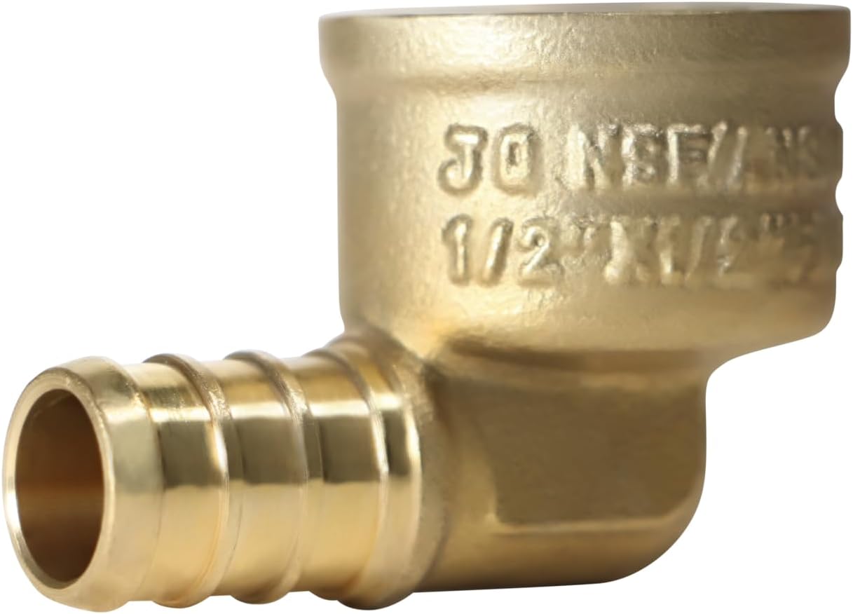 1/2 Inch PEX to 1/2 Inch Female NPT Elbow for Plumbing Needs