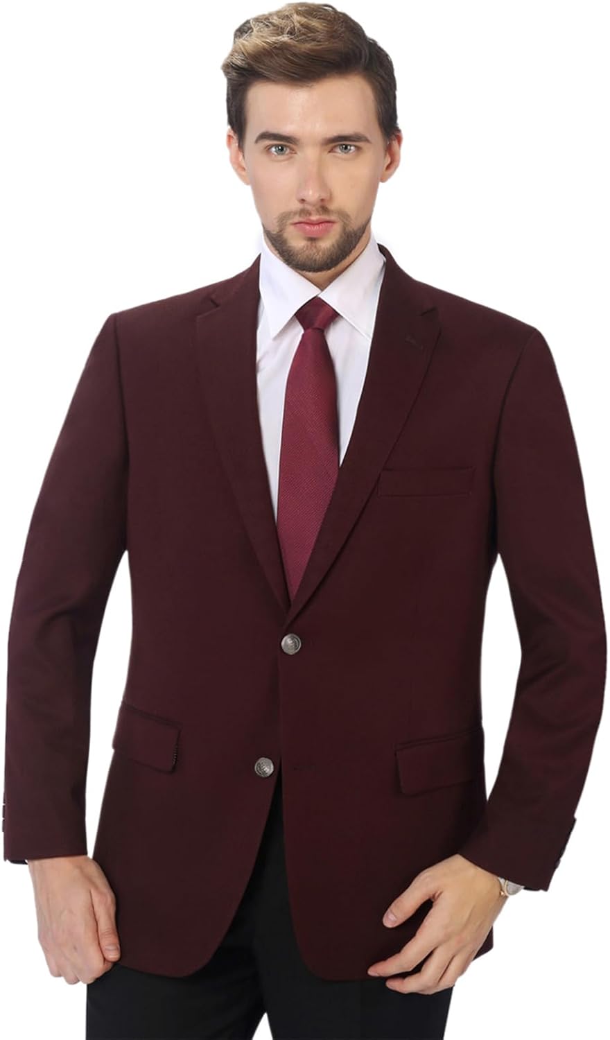 P&L Men's Classic Fit Blazer for Business and Casual Wear