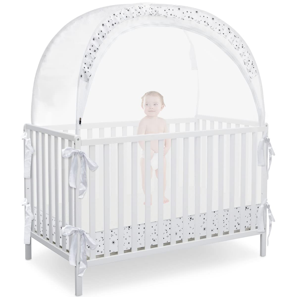 Baby Pop Up Crib Tent for Safety and Comfort with Mesh Design