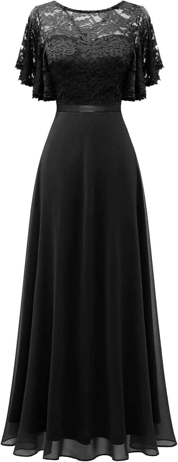 DRESSTELLS Womens Formal Dresses for Wedding Guest and Prom