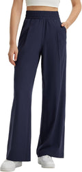 wide leg track pants for women - lightweight travel & UPF50