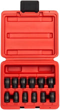1/4 in Drive Magnetic Impact Socket Set 12-Piece - Durable Metric Kit