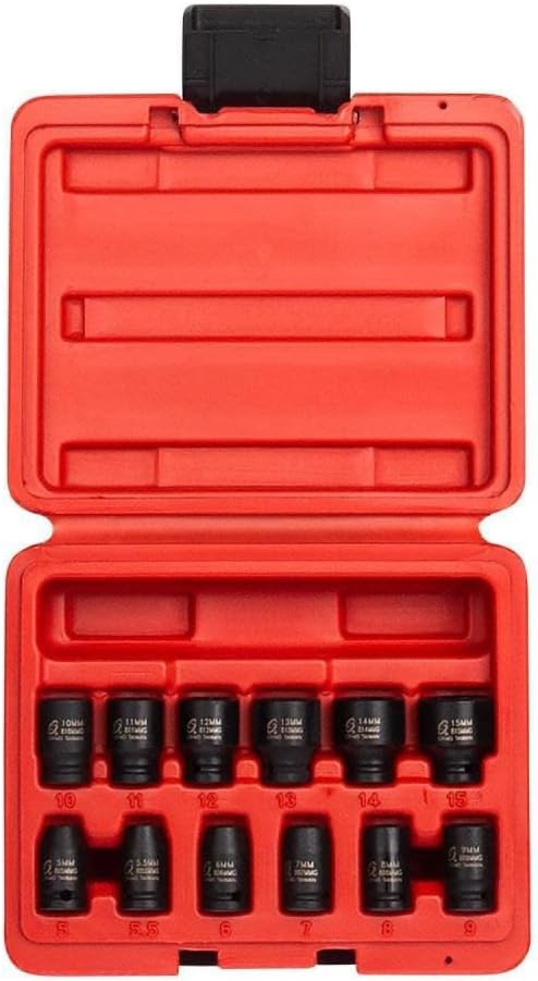 SUNEX TOOLS 1822 Magnetic Impact Socket Set for Precision Work