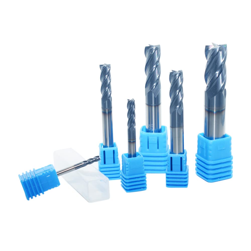 Carbide Square End Mill Set for Alloy and Hardened Steels