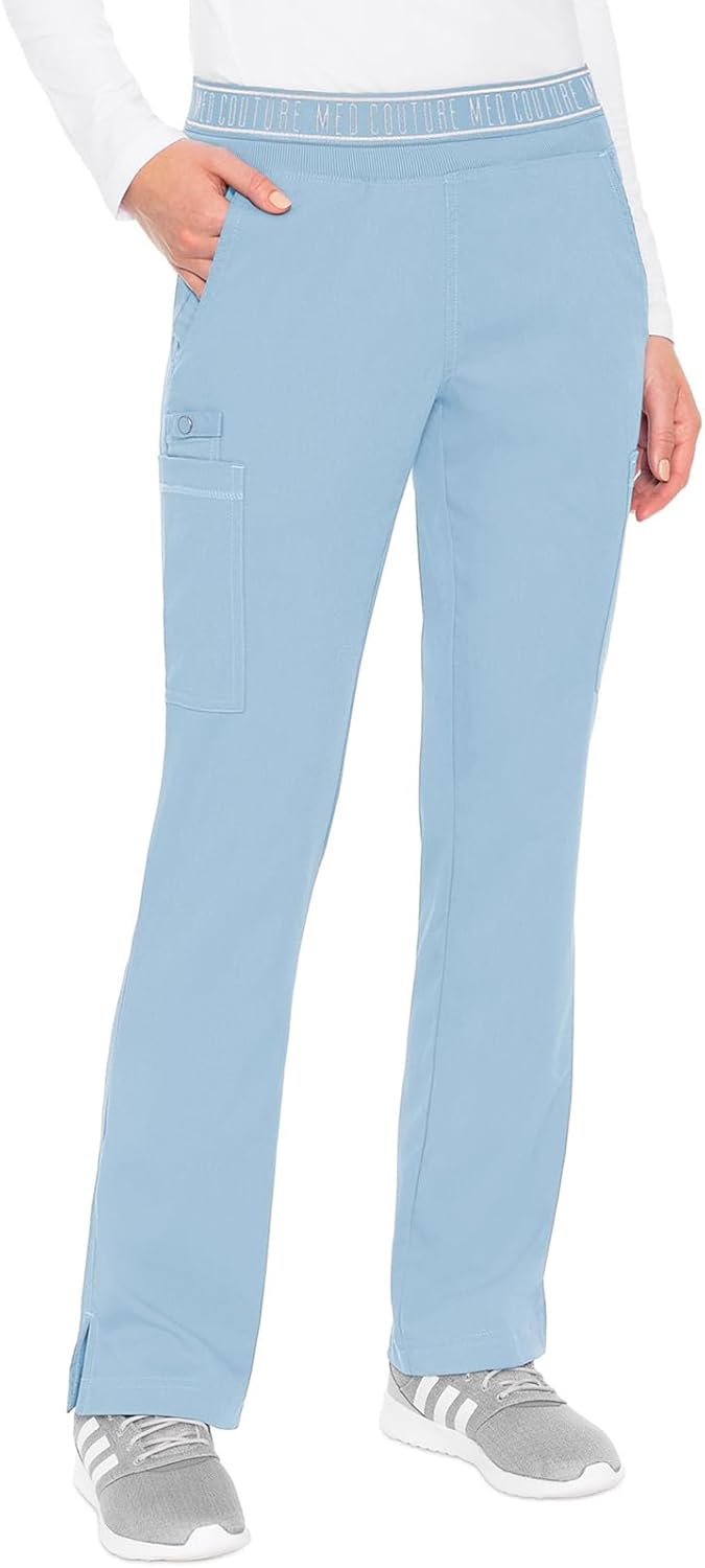 Med Couture Women's Yoga Pull-On Pant with 7 Pockets for Comfort