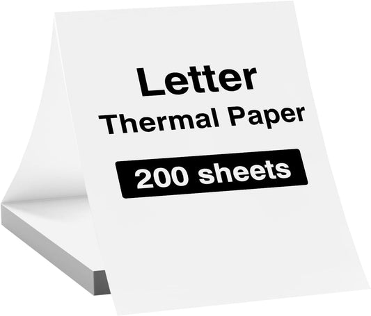 200 Sheets 8.5x11 Folding Thermal Paper - For iDPRT & More