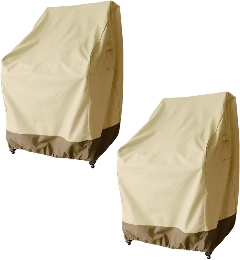 Rutile Patio Chair Cover Waterproof for Outdoor Furniture 2-Pack