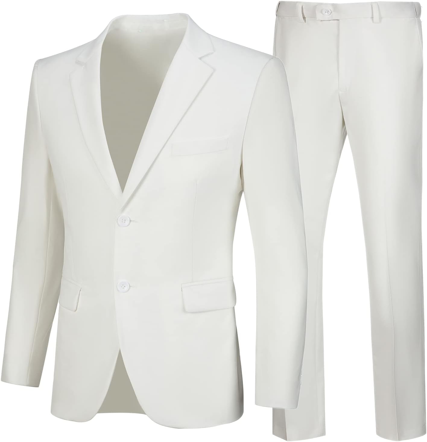 Mens 2 Piece Suit Slim Fit Tuxedo Dress Suit for Any Occasion