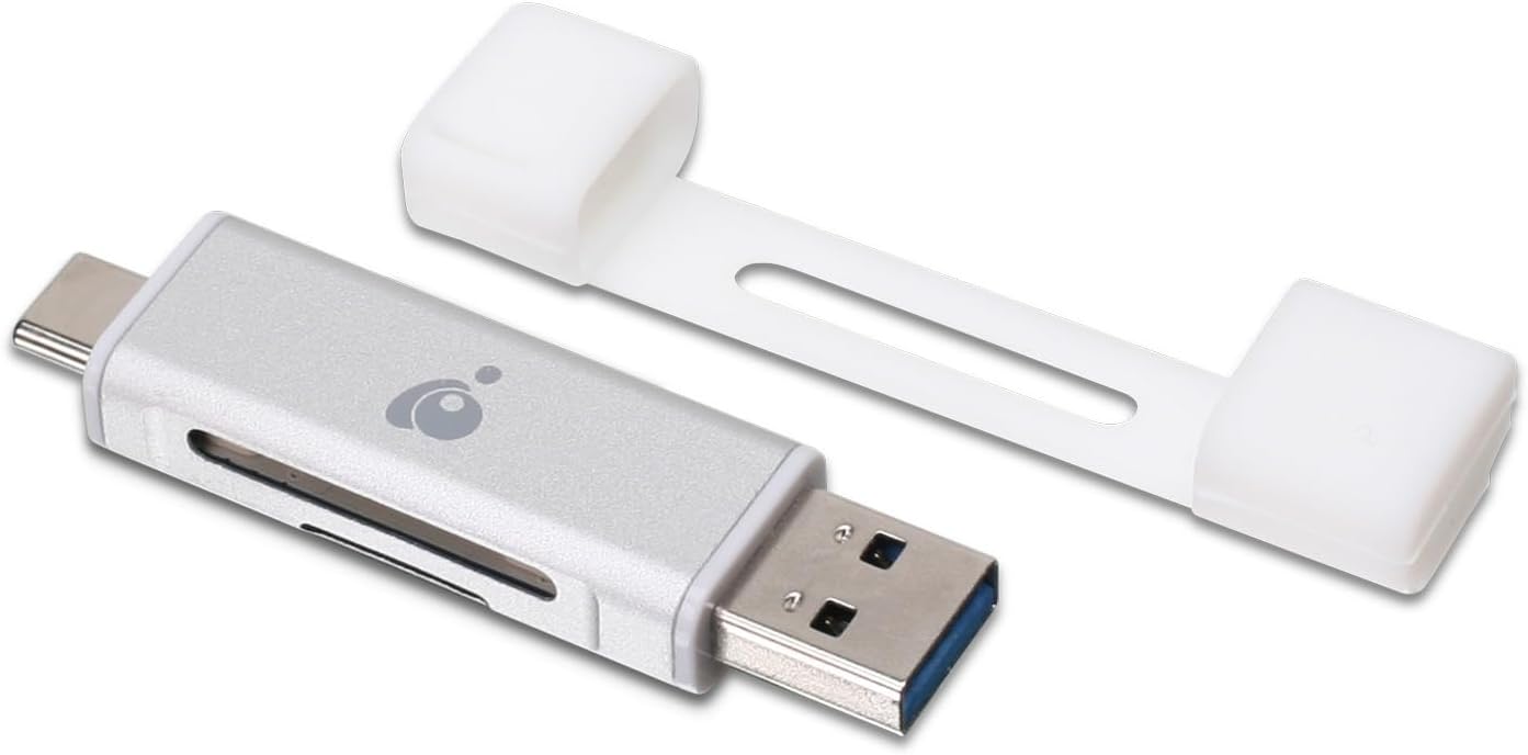 IOGEAR USB-C 2-in-1 SD Card Reader - Fast Data Transfer