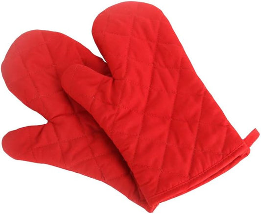 Premium Heat Resistant Red Oven Mitts: Ultimate Protection!