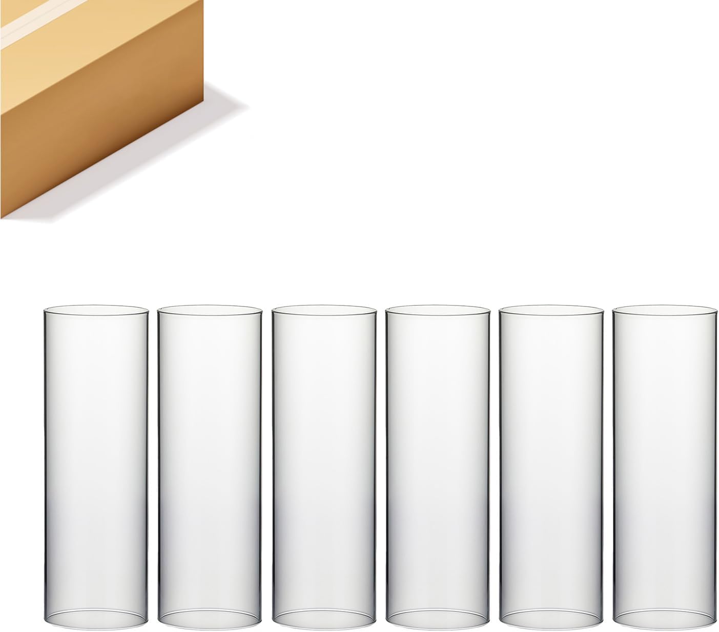 Clear Glass Hurricane Candle Holder Sleeve for Elegant Events