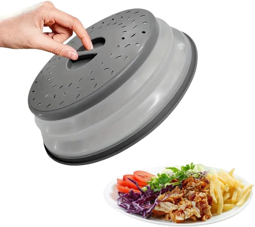 Space-Saving 2-in-1 Splatter Guard & Colander: Kitchen Essential