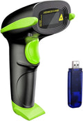 Wireless Barcode Scanner 328 ft Transmission - Long Range 1D Laser