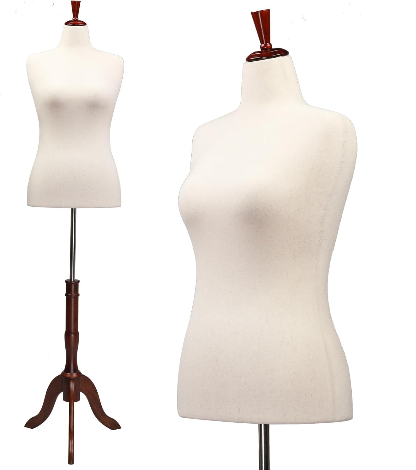 Bonnlo Female Dress Form Size 10-12 for Sewing and Display