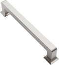 Alzassbg 10 Pack Brushed Satin Nickel Cabinet Pulls - Solid 6-1/4 in