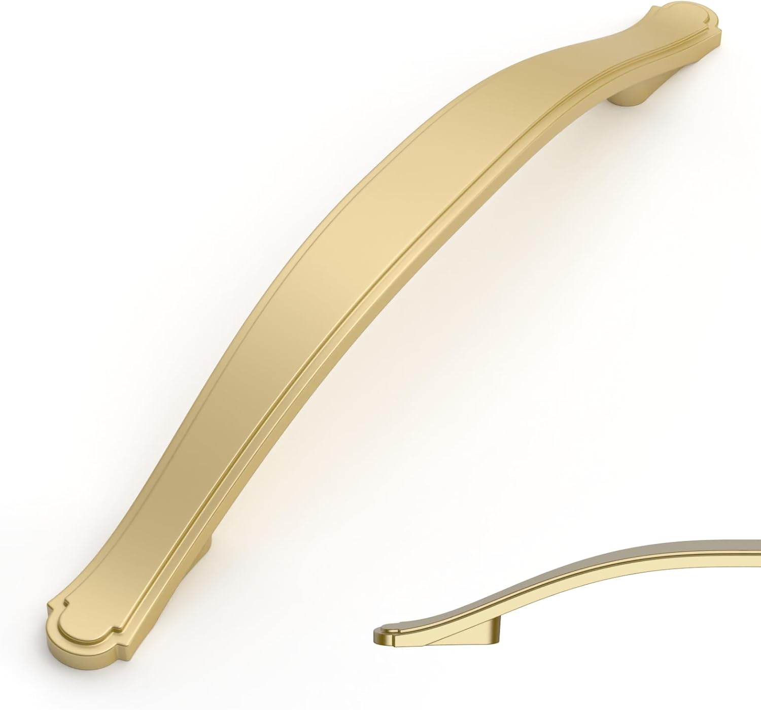 Brushed Gold Cabinet Pulls 10 Pack for Kitchen and Bathroom Use