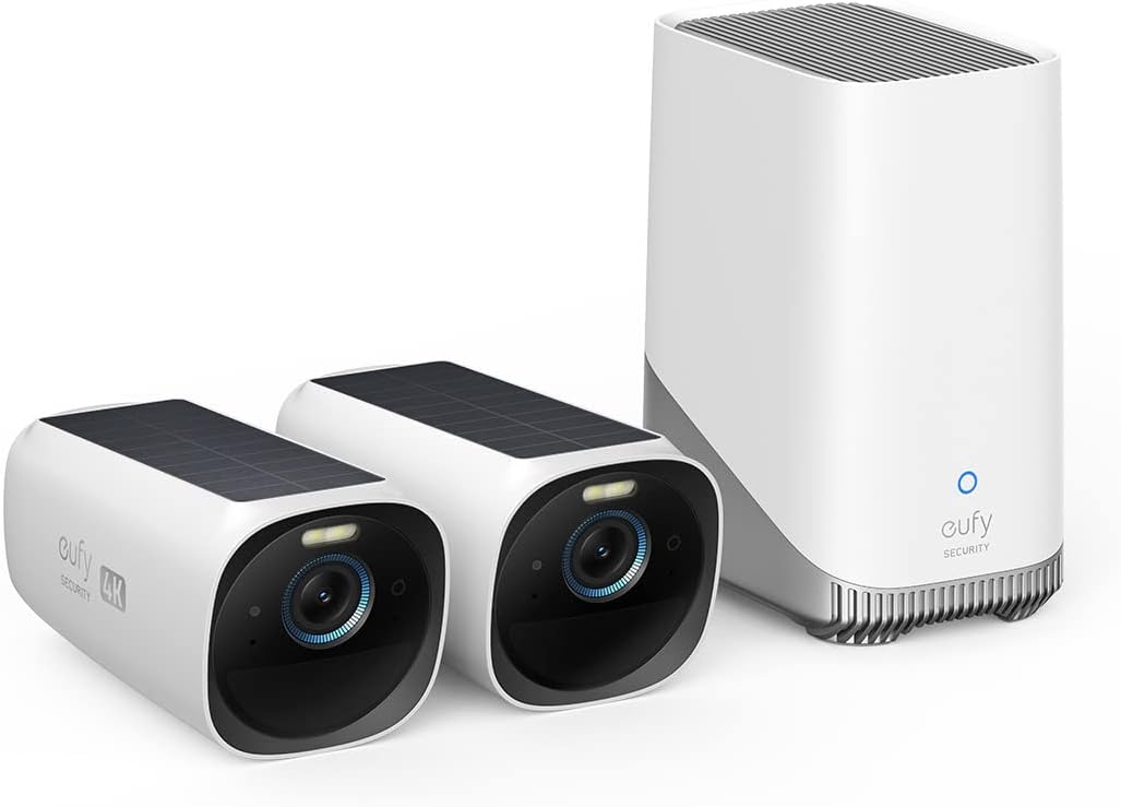 eufyCam 3 2-Cam Kit: 4K Wireless Security, Solar Powered, AI Recognition