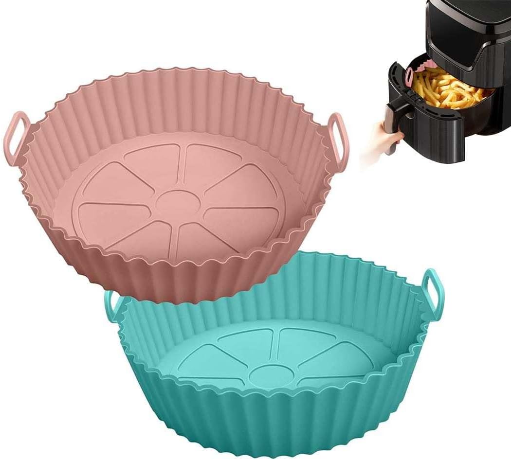 Reusable Air Fryer Silicone Liners - Ditch Parchment Paper!