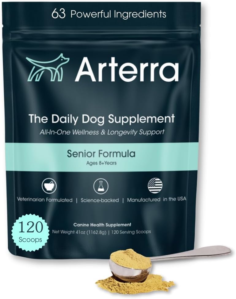 Senior Dog Powder Supplement for Joint, Gut, and Brain Health