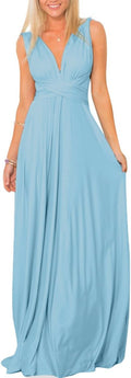 Women Multi Way Bandage Convertible Maxi Dress - Convertible Chic