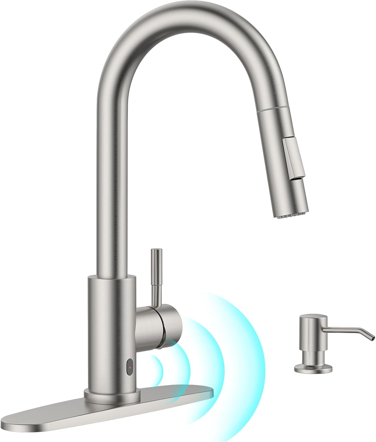 Touchless Kitchen Faucet with Soap Dispenser for Modern Homes