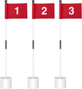 KINGTOP Golf Flagstick Mini Putting Green Flag Set - Portable Practice