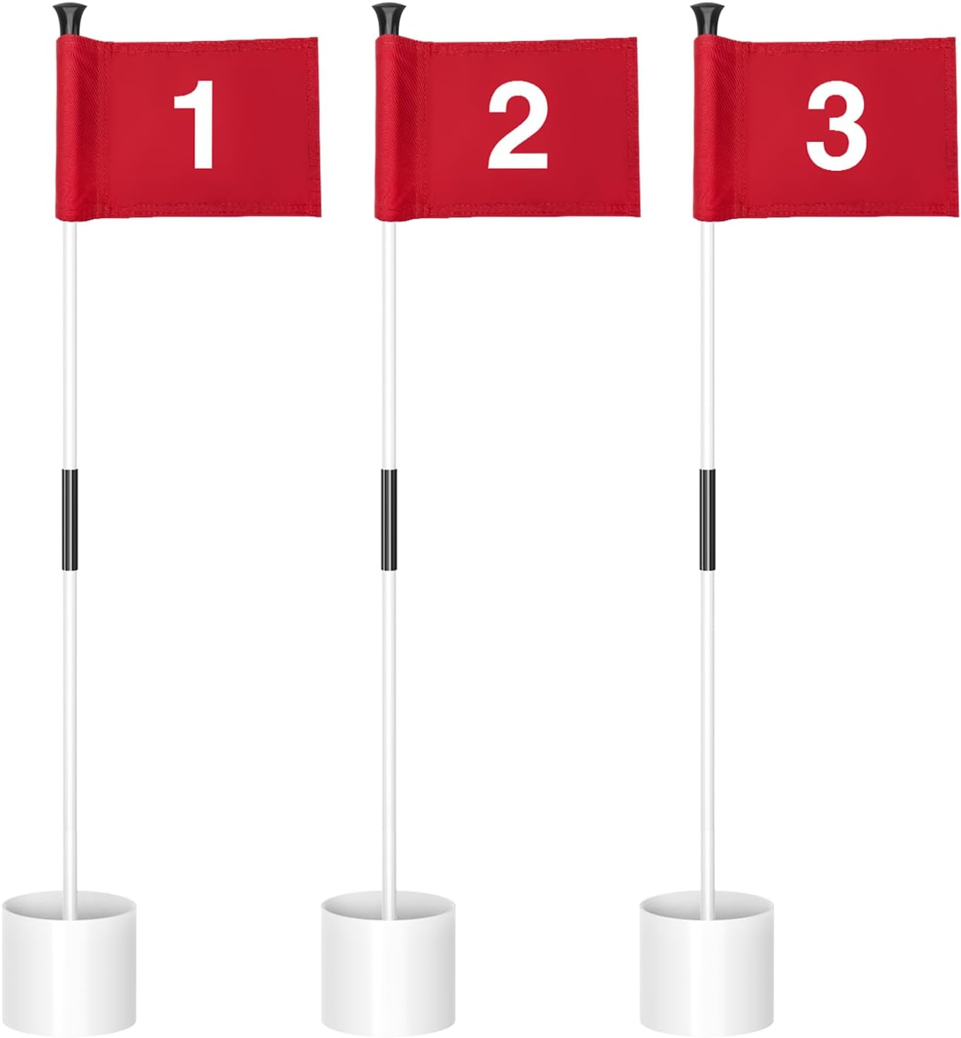 KINGTOP Golf Flagstick Mini for Yard - Portable Putting Green