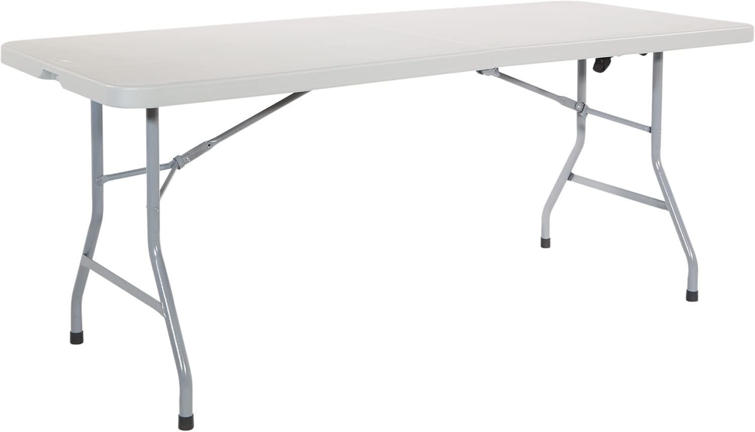 6ft Rectangular Folding Table by Office Star: Portable for Picnics & Camping