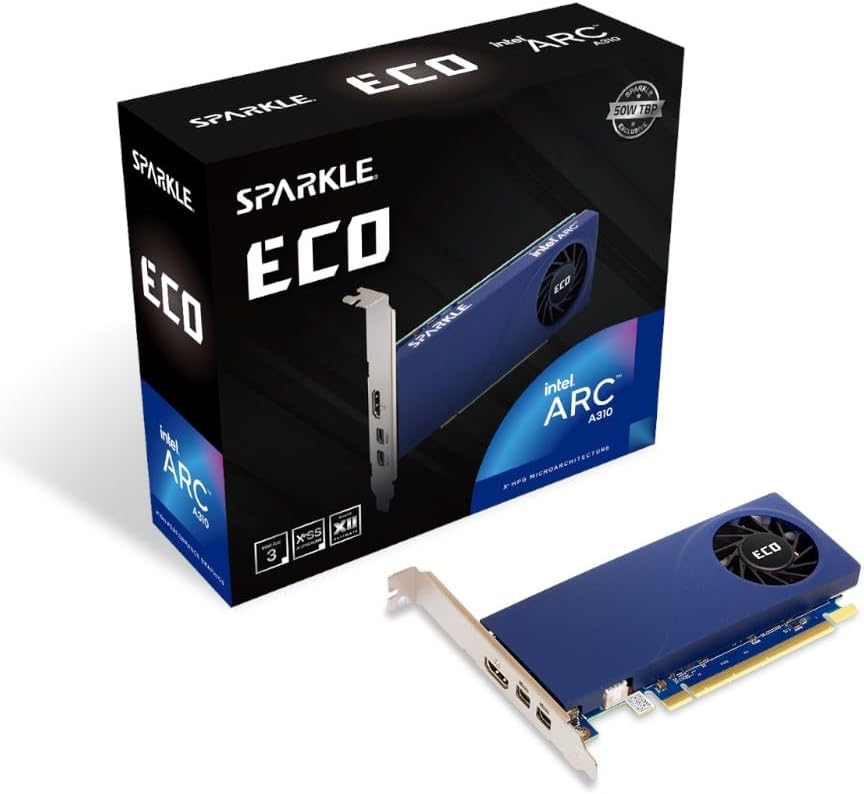 Efficient Sparkle Intel Arc A310 ECO: Low-Profile, Single Slot