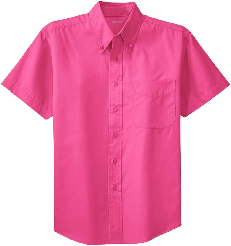 Joe's USA Men's Short Sleeve Easy Care Shirts for Workdays
