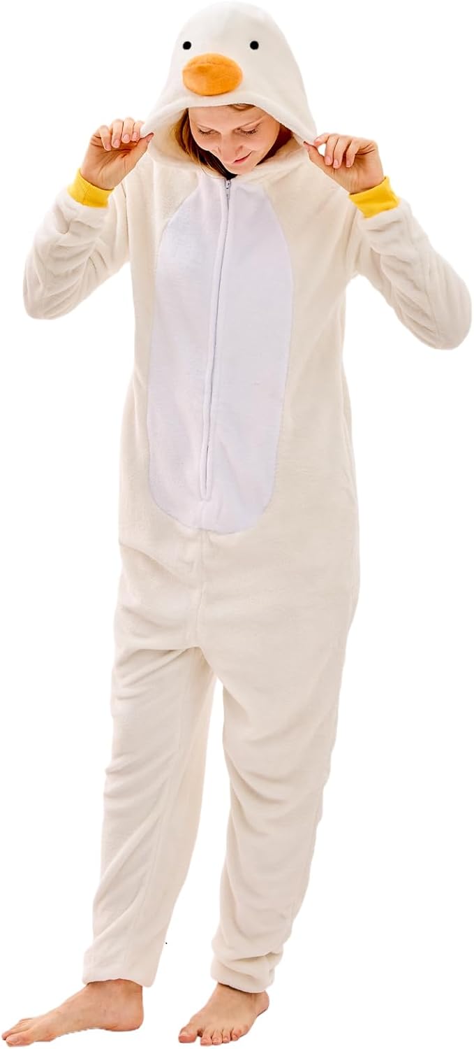 Unisex Adult Animal Onesie Pajamas for Fun Halloween Costumes