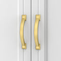 3.75 in Brushed Gold Cabinet Handles 10 Pack - Solid Alloy Pulls