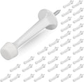 Heavy Duty Solid Rigid Door Stop with Soft Rubber Tip - Protect Walls