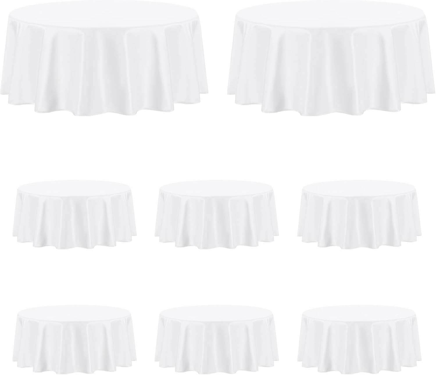PureFit 120 Inch Round Table Cloths for Elegant Events and More
