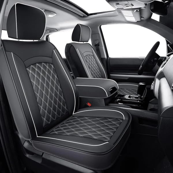 LUCKYMAN CLUB F150 Faux Leather Seat Covers for 2015-2024 F150
