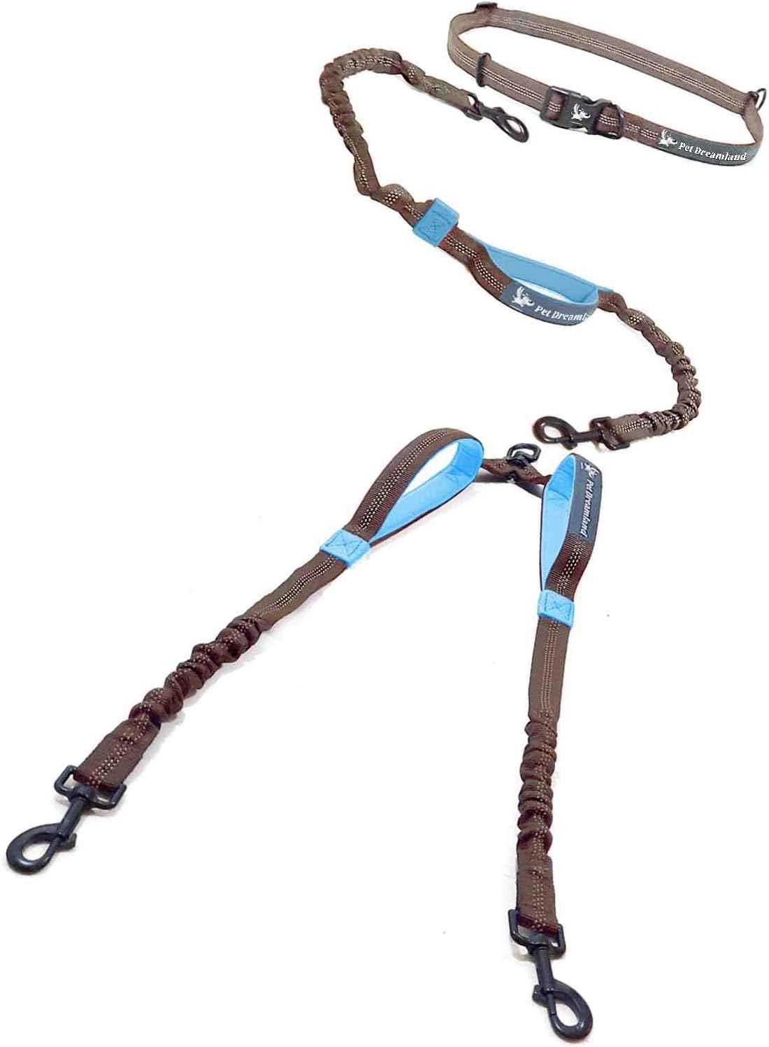 Hands Free Dual Dog Leash for Large Dogs - Pet Dreamland