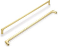 12.6 in Hole Center Brushed Gold Cabinet Pulls - Modern Vanity Handles