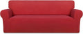 PureFit Super Stretch Sofa Slipcover - Stretchy Red Protector