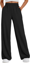 Wide Leg Sweatpants Women High Waisted Baggy Joggers - Comfortable Fit